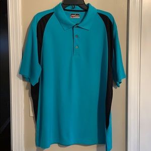 Teal and Black Polo